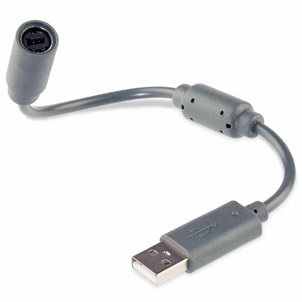 Usb Breakaway Kabel Adapter Til Microsoft Xbox 360 Kablet Controller Grå