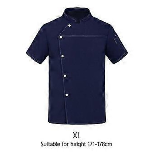 Kockrocka Kockkläder Servitör Servitris Kläder Uniform för Restaurang Matservering Pub (XL) XL