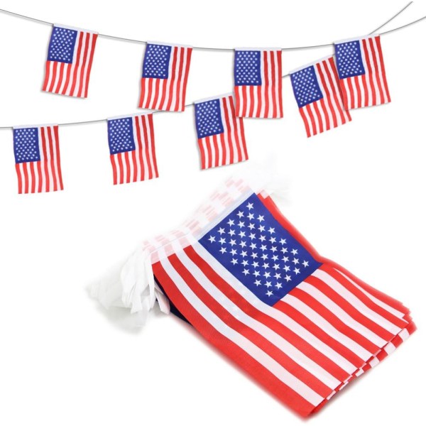 USA American String Pennant Banners, Patriotic Events 4. jul