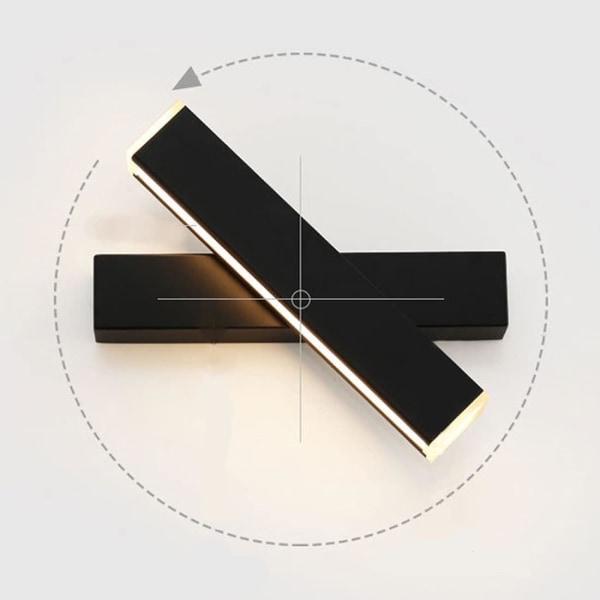 Vägglampa Modern Inomhus Ljus LED Vägglampa Justerbar 350° An
