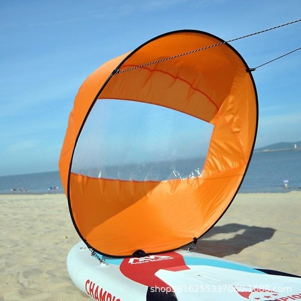 42,5&#39;&#39;surfbräda Tillbehör Boost Vindsurfing Folding Propeller Uppblåsbar Paddle Board Kajak Wakeboard Sfäriskt segel（Orange）