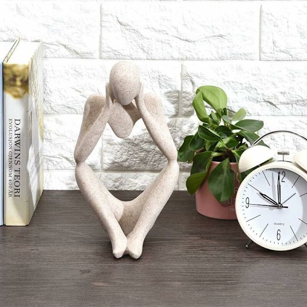 Resin Figur av Tenker Person Abstrakt Ornament Skulptur