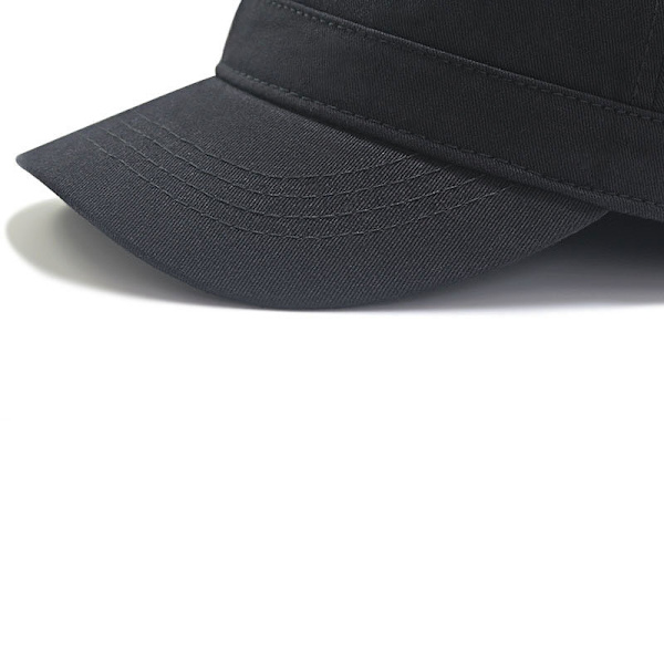 Basic Everyday Military Style Hat Flat Cap (Sort)