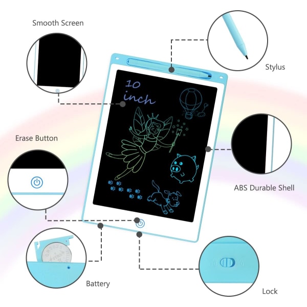 LCD Skrivetavle, 10 Tommer LCD Skrivetavle med Magic Slate P