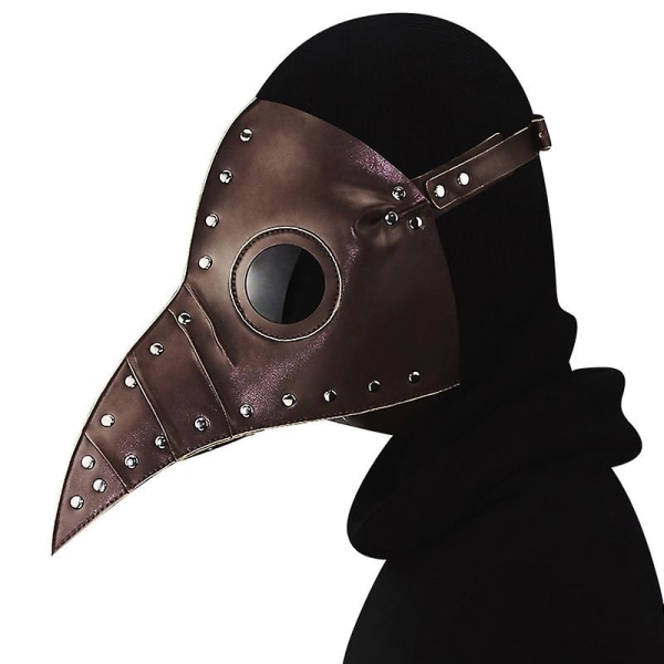 Halloween Caspaly Pestdoktor Maskerad Mask (Kaffebrun)