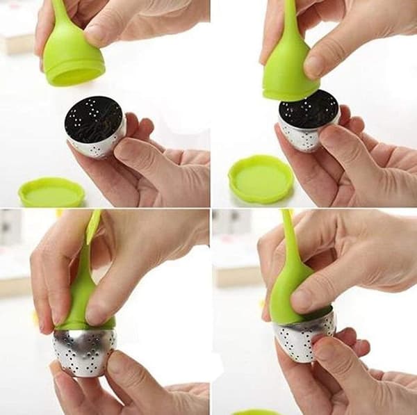 Original Te-infuser med madkvalitets silikone-tebold Sa