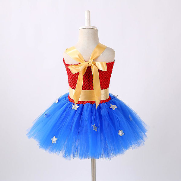 League Of Legends Gladiator Uniform Cosplay Girls Tutu Kjole Customs（S(1-2T) Rød blå）