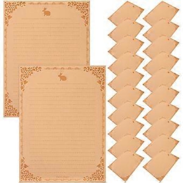 50 Ark Retro Skrivepapir Brevpapir Kraftpapir Brevpapir DekorBilde 1 Picture 1