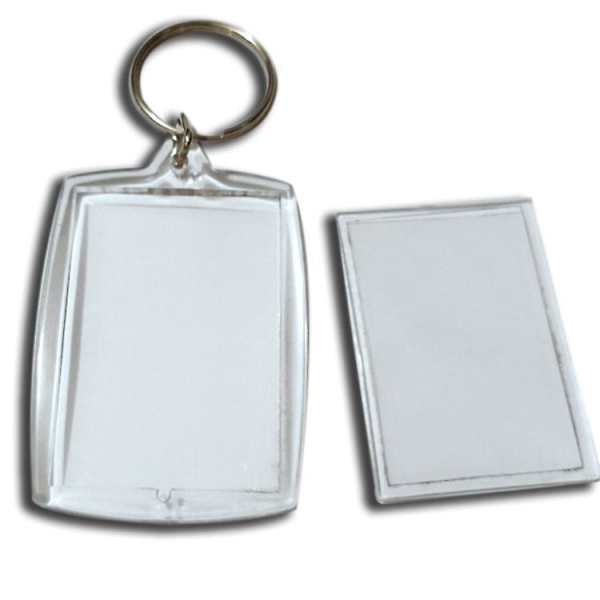 20st transparent nyckelring med fotoram Praktisk nyckelring med fotoram