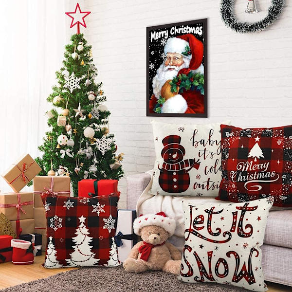 Juldiamantmålning Set - Nybörjare Santas Leende 5D Diamant