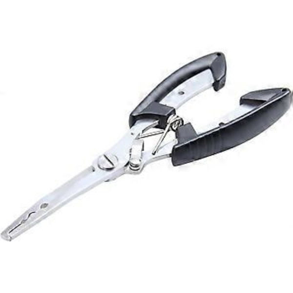 Fisketang i rustfrit stål Krogfjerner Værktøj BB Crimper Line Snips (1 stk, Sort)