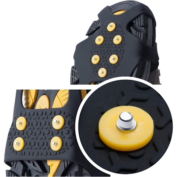 L, Spikes sko pigge, med en pakke med 15 udskiftningssnepigge,
