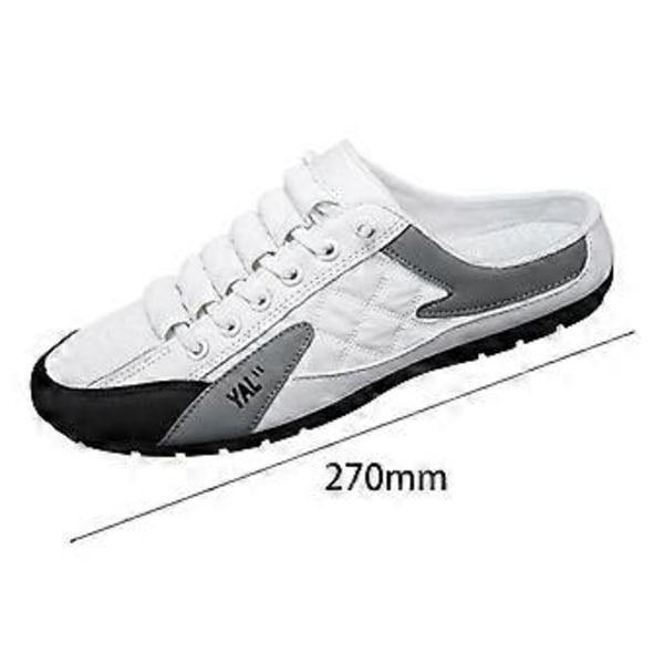Herre Slip on Mule Sneakers Herre Clipper Skridsikre Slippers Lav Top Casual Sportssko Loafers Rygløse Sneakers til Bukser Forår Sommer Arbejde(44) 44