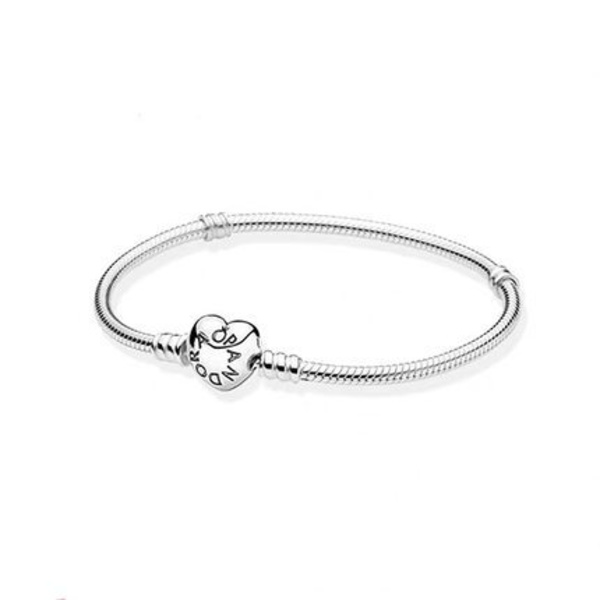 M003 21cm Armband, . Armband Dam Kopparpläterad Tjock Silver