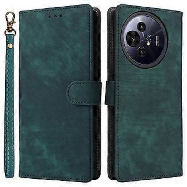 Til TCL 50 Pro NxtPaper 5G/50 NxtPaper 5G Wallet Case RFID-blokering PU Læder Cover Stativ Visning Green