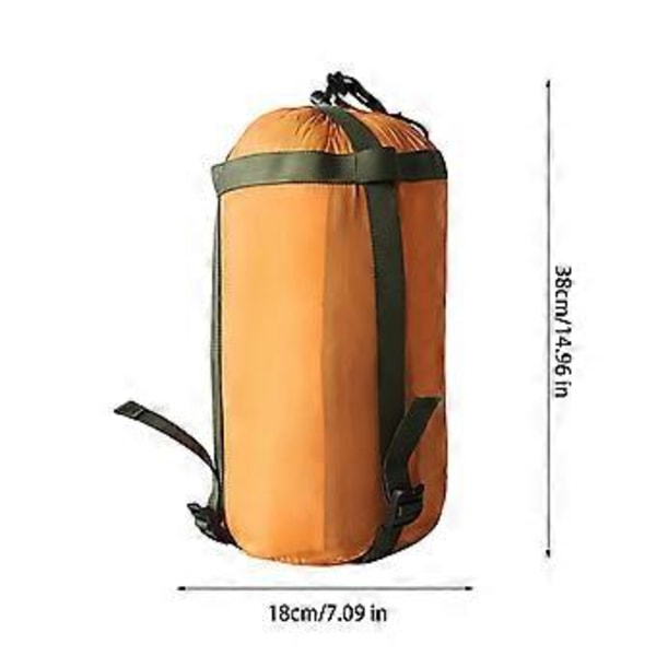 Udendørs Camping Sovepose Kompressionspose Afslappede Hængekøjer Opbevaringspose Tøj Rod Organizer Pose Orange