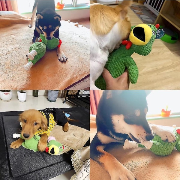 Skrigende kylling kæledyr hundelegetøj knirkende lyd sjov plys tyggelegetøj små mellemstore hunde interaktiv