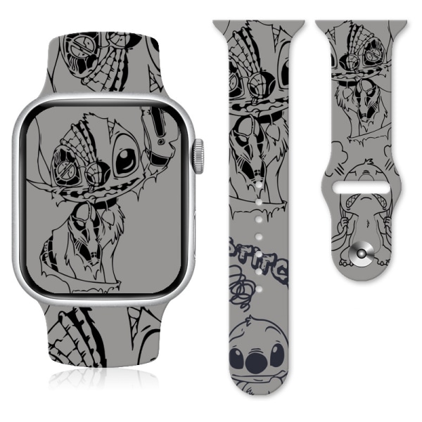 Stitch doll animation print compatible with Apple Watch strap