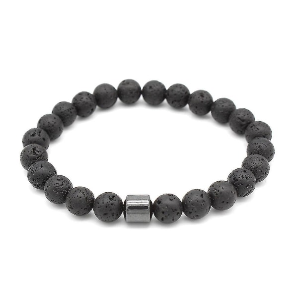 Stopp rökning armband för män magnetiska hematitpärlor energihelande