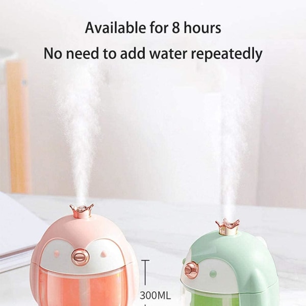 Small household humidifier with night light and automatic shut-of