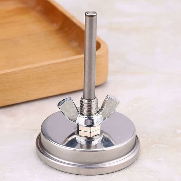 Grilltermometer i rustfritt stål, termometer for grill, pizzaovner, 75-300℉, 150-600℉