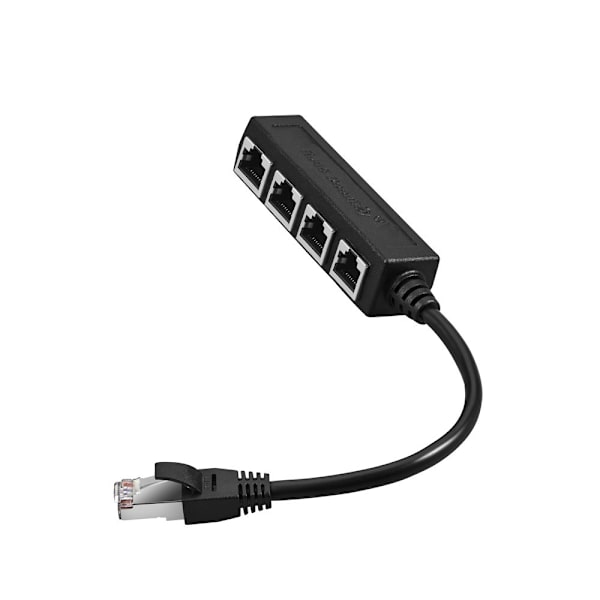 RJ45 Ethernet Splitter-kabel 1 han til 4 hun porte LAN Ethernet