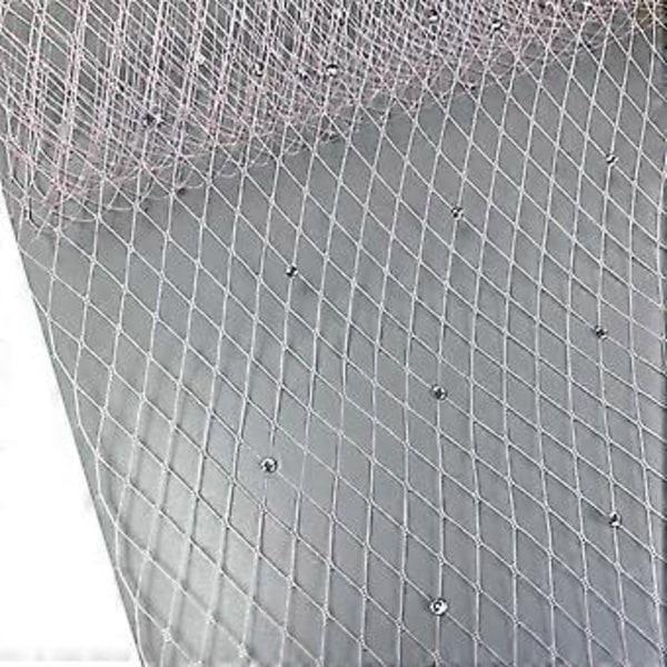 Kirkepynt Elegant Netstof Polyester Slør Justerbar Slørhat Polyestertilbehør til Særlig Lejlighed pink hvid diamant pink white diamond