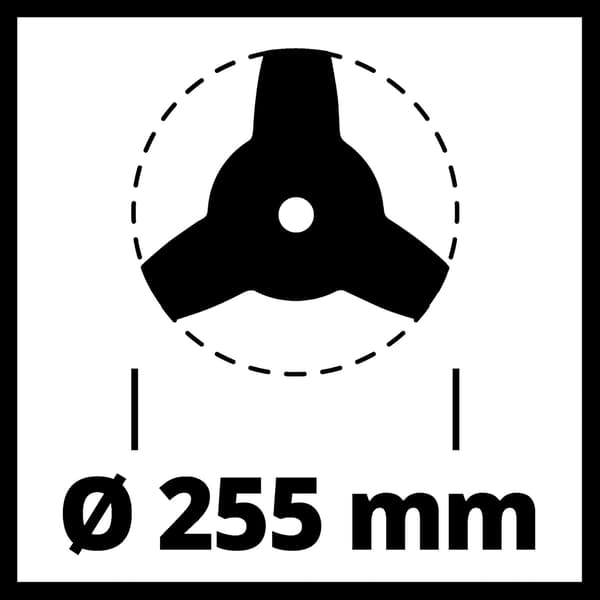 2 stk. buskutter erstatningsblad, svart, 25,5*2,54 cm indre diameter