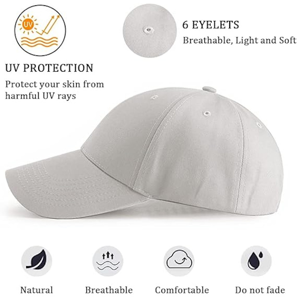Baseball Cap, Trucker Cap Snapback Hat for Sport Hip Pop Golf - M