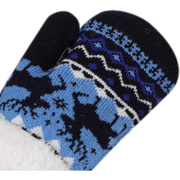 Vinter Skiglove Tykkede Strikkede Hansker og Fleeceforet Hansker