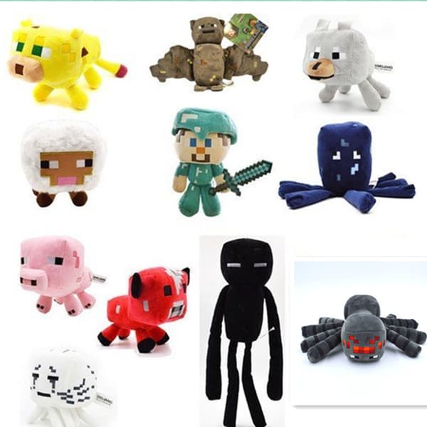Minecraft Ender Gragon Creeper Steve Bat Doll Plush Doll
