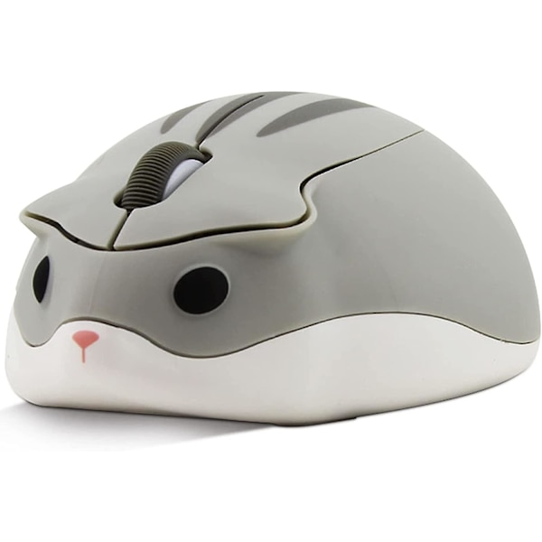 Sød hamsterformet mini lydløs ergonomisk design lille bærbar mus hamsterformet trådløs computer bærbar gaming