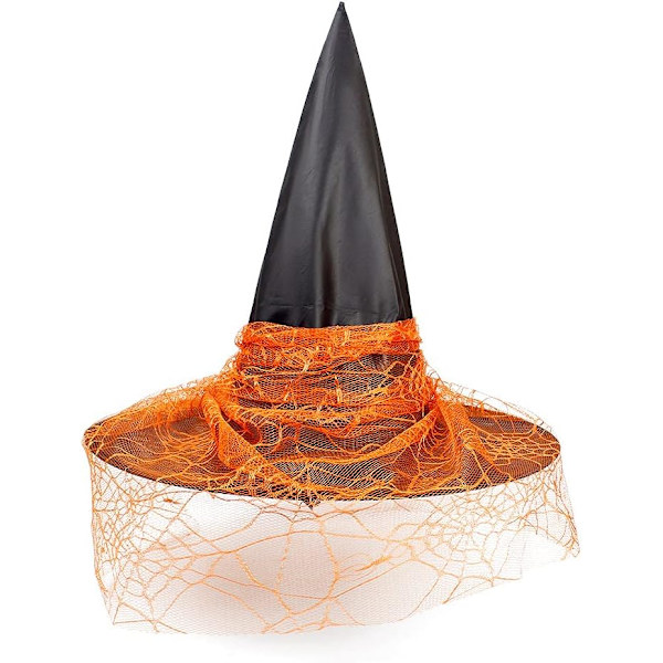 Halloween Häxhattar, Häxhuvudband 2 Stycken Wicked Witch Hat för