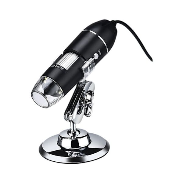 USB-digitalmikroskop, 40X-1000X förstoring, endoskop, 8 LED
