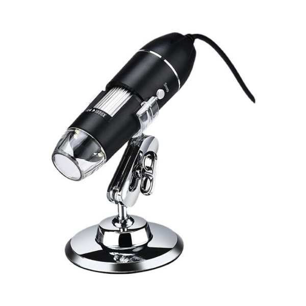 USB digitalt mikroskop, 40X-1000X forstørrelsesendoskop, 8 LED