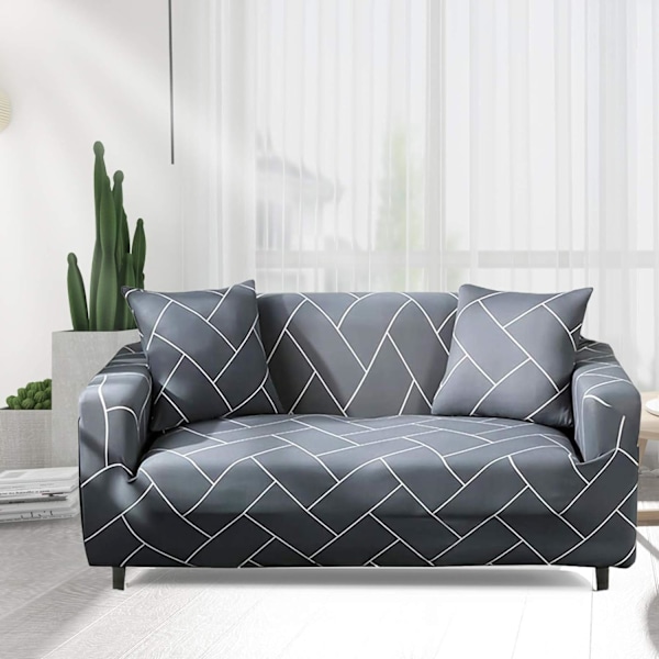 Stretch Sofföverdrag 3-sits med Armstöd Elastiskt Sofföverdrag Univ