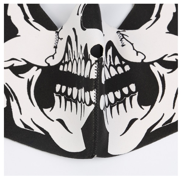 Reversibel motorcykelmask halv ansiktsmask varm mask