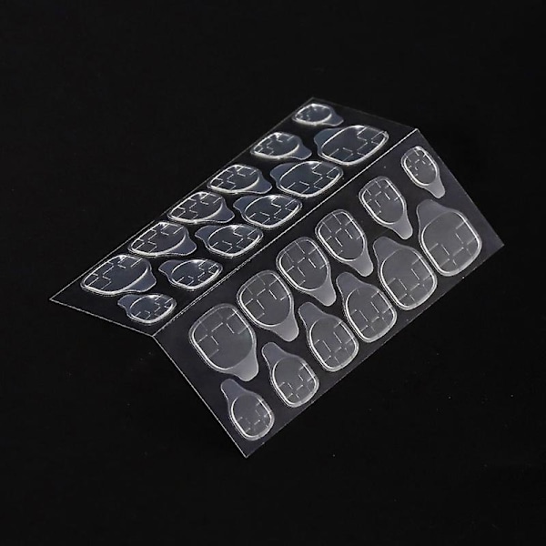 Jelly Tabs Negleflik Lim Negleklistremer For Trykk På Negler Dobbeltsidig Falske Negletips Lim Vanntette Negl