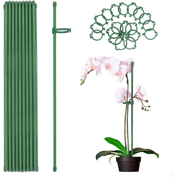 12 kappaletta kasvitukea - 45 cm kiipeilykasveille, kaatumisenesto