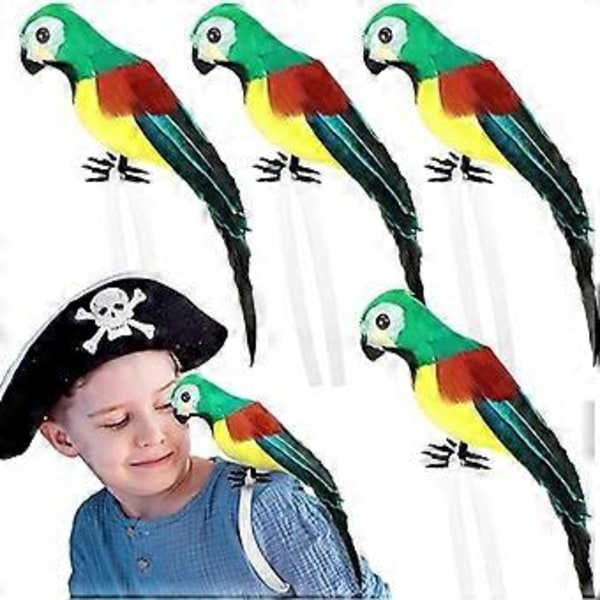 4 st Piratpapegoja Rekvisita på axeln Piratkostym Tillbehör Fest Låtsas Piratpapegoja Axelrekvisita för Barn Vuxen
