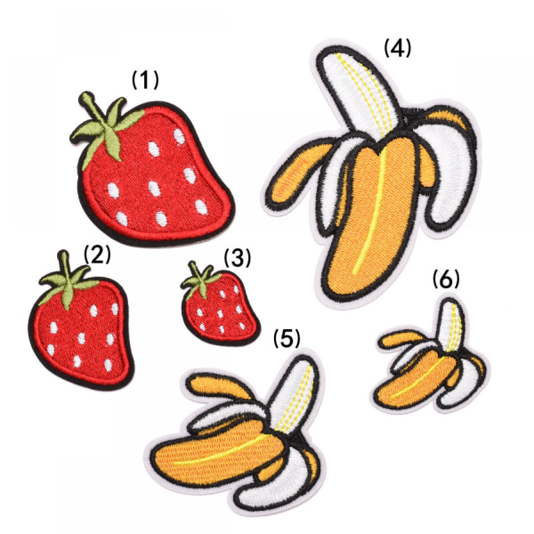 Broderede stof patches