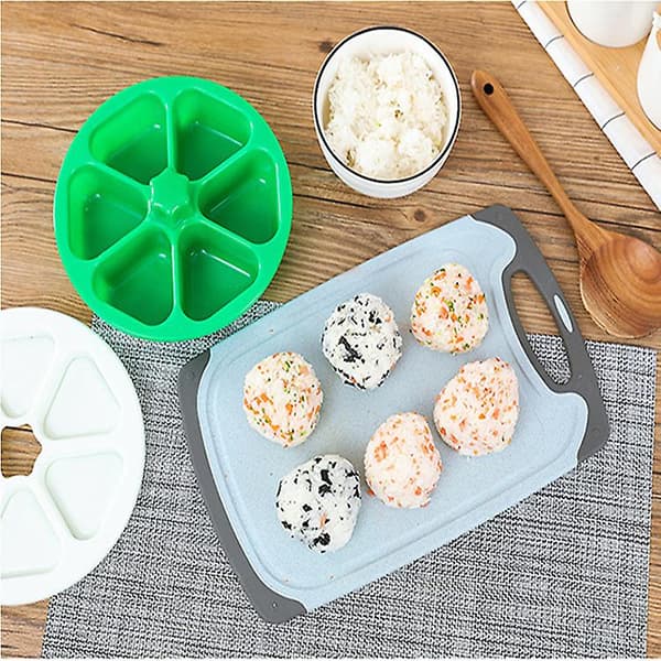 6 i 1 Sushi Triangle Risball Bento Box Form