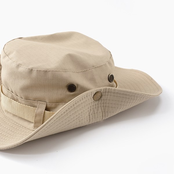 Utomhus solhatt med bred brätte Dubbellager Klassisk Combat Army Style Jungle Solhatt för fiske Jakt Camping