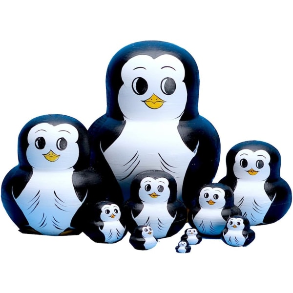 10 st ryska Nesting Dolls Matryoshka handgjorda