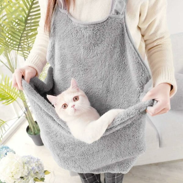 Husdjur sovsäck fleece förkläde över axeln bärbar sovsäck