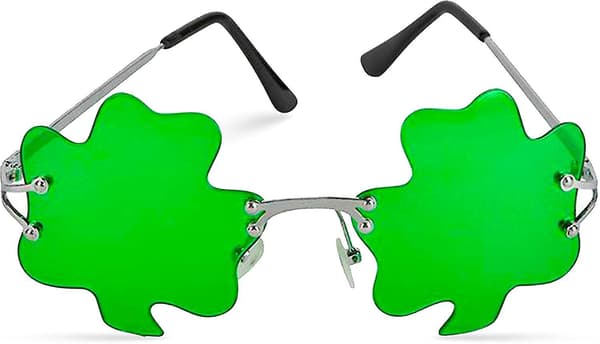 St. Patricks Day Irske Shamrock Blade Briller