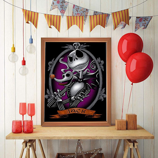 5D DIY timanttimaalaussarja aikuisille, Halloween-kallotimantti P