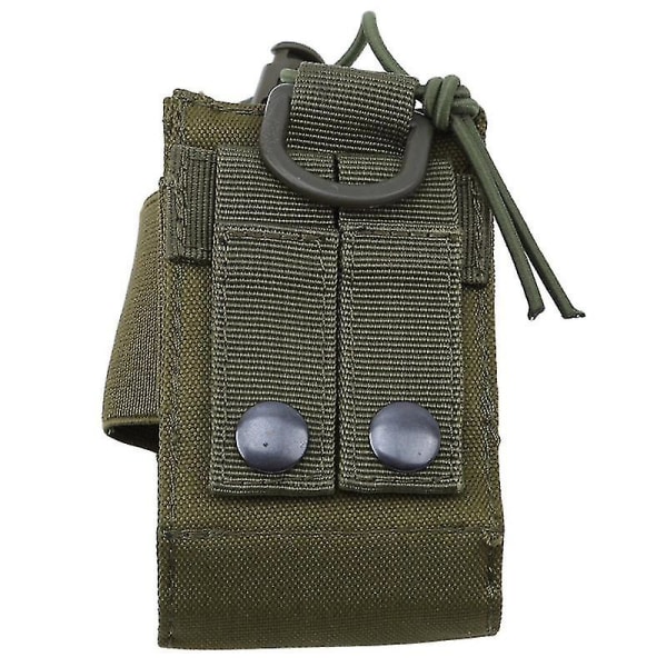 Jaktväska för walkie-talkie, kamouflagemönstrad, för bergsklättringsutrustning, kamouflagemönstrad grön