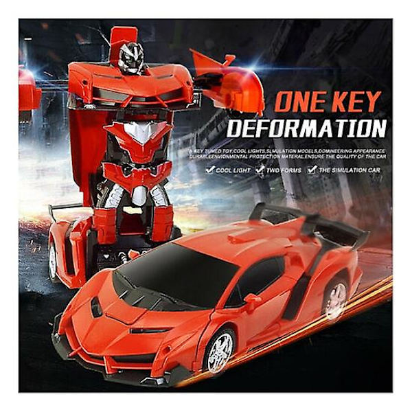 1:18 Muuntaja Rc Radio-ohjattava muuntaja-ajoneuvoauto Deform Robot Lelu