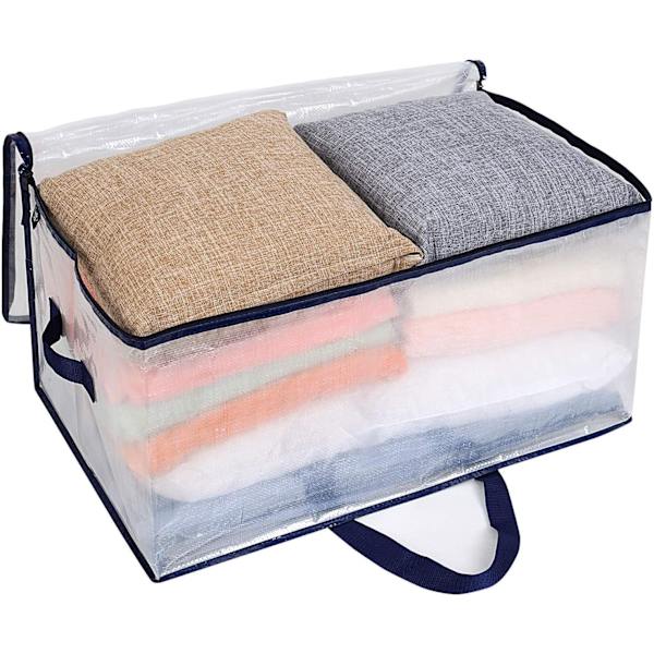 1 Oversized Mobile Tote Bag med lynlås til tøj, tæppeopbevaring, kompatibel med Ikea Frakta vogn